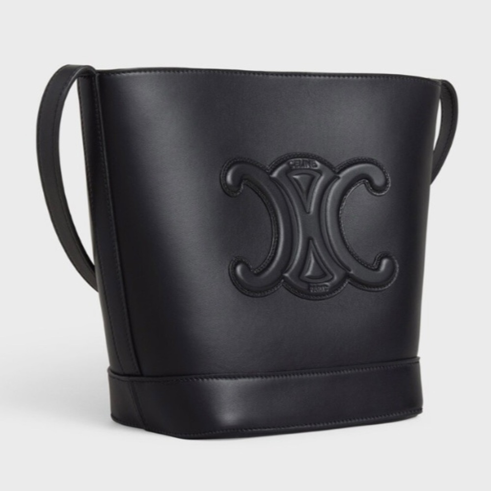 CELINE Triomphe Cuir bucket bag - Picture 2 of 4